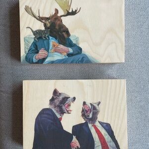 Animal Art Prints on Wood